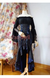 Surface Spell Gothic Mermaid Corset Tail Skirt
